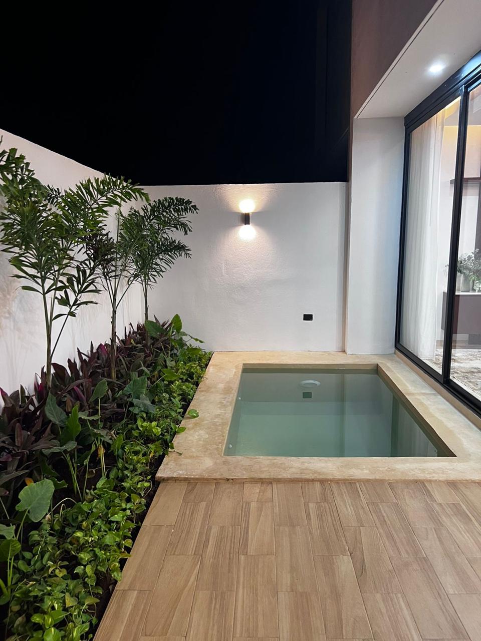 Terraza y alberca de la vivienda